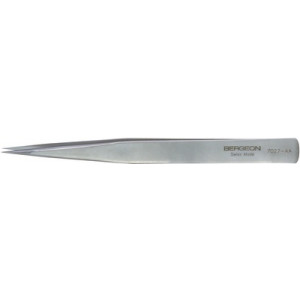 Brucelles B-NOX en acier inox, pointes AA, bonne duretée, longueur 130 mm