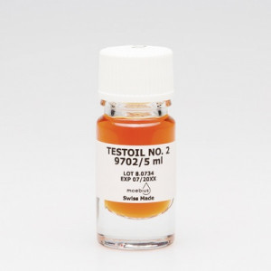 Huile MOEBIUS de test N° 2, pour vérifier l'efficacité de l'épilame sur une surface, 5 ml