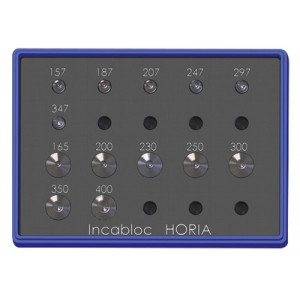 Assortiment de 7 tasseaux et 6 poussoirs INCABLOC, 3.00 mm