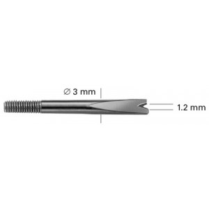 Fourchette, 3.00 mm, en paquet de 100 pièces