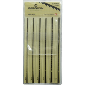 Assortiment de scies pour bijoutiers, longueur 130 mm, longévité maximale, très grande flexibilité