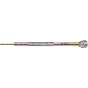 Tournevis d'horloger en laiton chromé, Ø 0.80 mm