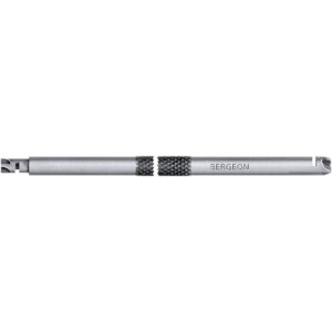 Fraise double à ébaver, 4 dents plates, trou au centre, Ø ext 3 mm avec trou 0.65 mm et Ø ext. 4 mm avec trou 0.90 mm