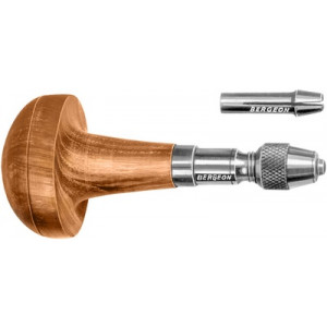 Manche de burin avec 2 pinces mandrin, pour millgriffes et perloirs, Ø 0.35 mm