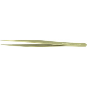Brucelles en laiton, pointes polies S5, longueur 130 mm