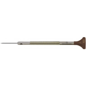 Tournevis d'horloger en acier inox, Ø 3.00 mm, tête ergonomique en matière synthétique POM autolubrifiant