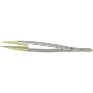 Brucelles avec embouts remplaçables en bois, pointes 3, longueur 130 mm