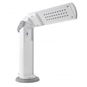 Lampe portative Twist LED, lumière du jour, tête orientable, portable et base détachable, 100-240 VAC