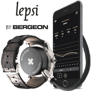 Appareil de contrôle Lepsi Watch scope, pour montres mécaniques, connecteur jack, compatible IOS et Android