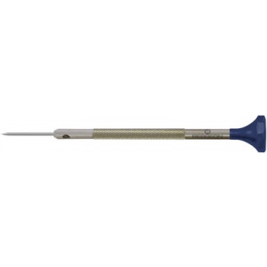 Tournevis d'horloger en acier inox, Ø 2.50 mm, tête ergonomique en matière synthétique POM autolubrifiant