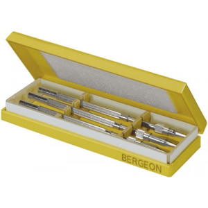 Assortiment de 3 mandrins aux vis de balanciers, longueur 100 mm
