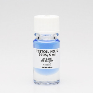 Huile MOEBIUS de test N° 5, pour vérifier l'efficacité de l'épilame sur une surface, 5 ml