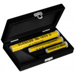 Assortiment de 3 tubes de 12 alésoirs assortis, en cofret bois