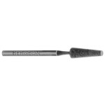 Meule en carbure de silicium, Ø 4 mm, sur tige acier Ø 2.35 mm