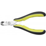 Pince à couper inclinée, coupe full-flush, antistatique, en acier allié au chrome 63 HRC, longueur 125 mm