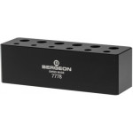 Socle pour 6 tournevis et 6 tubes de mèches de rechange , noir, en matière synthétique POM-C, 98x30x30mm