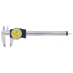 Pied à coulisse à cadran Tesa, graduation du cadran 0.02 mm, capacité 150 mm, longueur 220 mm