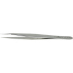 Brucelles en acier carbone nickelé, pointes MM, longueur 125 mm