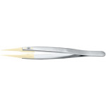 Brucelles avec embouts remplaçables en Delrin, pointes 5, longueur 130 mm