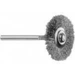 Petite brosse en laiton rude, Ø 20 mm, sur tige Ø 2.35 mm
