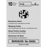 Bouchon à chasser en laiton, pour réveils, pendules et régulateurs, No B101, en paquet de 10 pièces