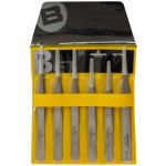Assortiment de 6 brucelles B-JET en acier antimagnétique, convient pour les travaux nécessitants une précision moindre, en pochette plastique