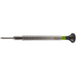 Tournevis d'horloger à profilé spécial, Ø 0.90 mm, en acier inox, tête ergonomique en matière synthétique POM autolubrifiant