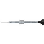 Tournevis d'horloger en acier inox, Ø 1.00 mm, tête ergonomique en matière synthétique POM autolubrifiant, avec tambour