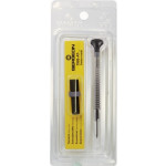 Tournevis d'horloger à profilé spécial, Ø 1.10 mm, en acier inox, tête ergonomique en matière synthétique POM autolubrifiant, avec 2 mèches de rechange en tube plastique