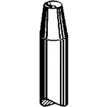 Rivoir concave, percé, Ø trou 0.40, Ø ext. 2.00 mm