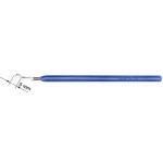 Levier pour ébat de coq, manche en plastique bleu, 5 mm