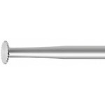 Fraise de forme à grosse denture, en acier outil, Ø tige 2.35 mm, longueur 44.5 mm, Ø 4.00 mm