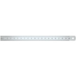 Règle flexible en acier inox chromé gris. longueur 150 mm