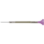 Tournevis d'horloger en acier inox, Ø 1.60 mm, tête ergonomique en matière synthétique POM autolubrifiant