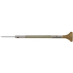 Tournevis d'horloger en acier inox, Ø 1.30 mm, tête ergonomique en matière synthétique POM autolubrifiant