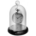 Dôme cloche en plexi transparent, Ø 75 mm, avec socle en bois, Ø 90 mm, hauteur totale 120 mm