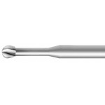 Fraise de forme à grosse denture,en carbure de tungstène, Ø tige 2.35 mm, longueur 44.5 mm, Ø 2.70 mm