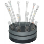 Socle tournant pour 10 tournevis, Ø 90 mm, avec réservoir pour mèches de rechange