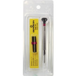 Tournevis d'horloger à profilé spécial, Ø 2.20 mm, en acier inox, tête ergonomique en matière synthétique POM autolubrifiant, avec 2 mèches de rechange en tube plastique