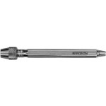 Mandrin à tête ronde, avec 2 pinces en laiton nickelé, ouverture de 0 à 1 mm et de 0.8 à 2 mm, longueur 80 mm