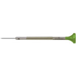 Tournevis d'horloger en acier inox, Ø 0.90 mm, tête ergonomique en matière synthétique POM autolubrifiant