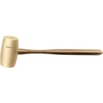 Mailet en buis, manche en bois, forme tonneau, Ø 33 mm