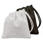 Pochette de protection blanche en microfibre avec logo Bergeon, 8 x 8 cm