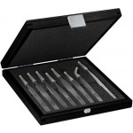 Assortiment de 8 brucelles B-STAR en acier 100% antimagnétique Superalloy, finition soignée, dureté jusqu'à 6 fois supérieur aux acier antimagnétiques "communs", très bonne résistance à la corrosion, à la chaleur (800°) et aux acides, en coffret bois