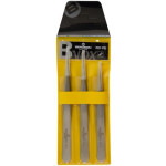Assortiment de 3 brucelles B-NOX en acier inox, finition soignée, bonne duretée, en pochette plastique