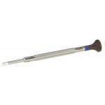 Tournevis d'horloger à mèche hexagonale, Ø 1.50 mm, tête ergonomique en matière synthétique POM autolubrifiant