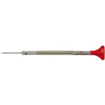 Tournevis d'horloger en acier inox, Ø 1.20 mm, tête ergonomique en matière synthétique POM autolubrifiant