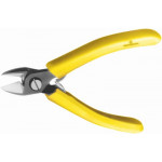 Pince à couper Lindström, en acier suédois, coupe de côté, avec biseaux, ressort de rappel, branches plastifiées, longueur 110 mm