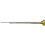 Tournevis d'horloger en acier inox, Ø 0.80 mm, tête ergonomique en matière synthétique POM autolubrifiant