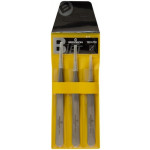 Assortiment de 3 brucelles B-JET en acier antimagnétique, convient pour les travaux nécessitants une précision moindre, en pochette plastique